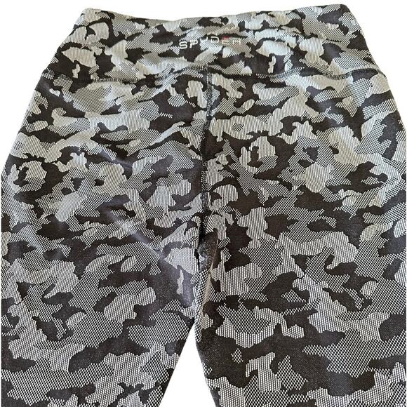 Spyder women’s leggings size M medium black and gray - Picture 3 of 8